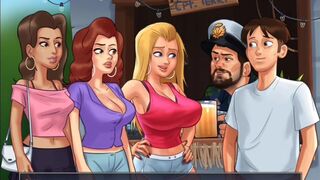 Let's Play Summertime Saga - She Buried His Face on Her Massive Tits Ep 59
