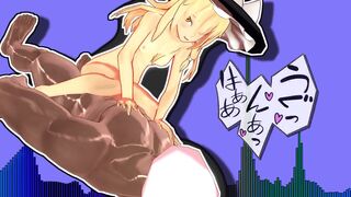 Reimu and Marisa's SEX Dance - Touhou - MMD