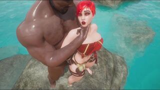 Redhead Baby Couldn't Refuse Wild Sex On The Beach She Spread Her Legs With Joy - Wilf Life 3D