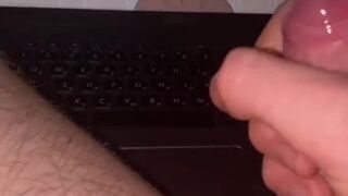 Jerking off hard on a cool hentai anime