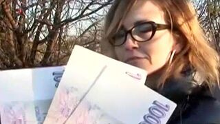 Czech Streets - Miss Marketa loves money and cocks