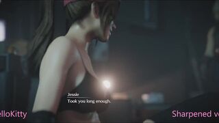 Final Fantasy Cloud Fucking Jessie at Gym Cheating Against Tifa