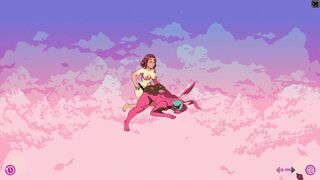 Furry game Cloud Meadow Guy in pink bunny costume | Strapon from the main character