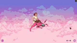 Furry game Cloud Meadow Guy in pink bunny costume | Strapon from the main character