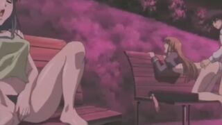 Anime babes fucked after masturbating