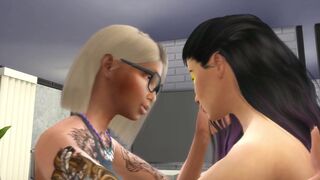 Mature Lesbians Do Lesbian Threesome - Lesbian Hot Animations