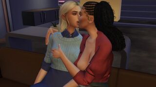 Close Friends Try New Things - Lesbian Hot Animations