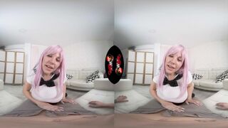 VRLatina - Curvy Blondie Fesser Anime Style Sex in VR