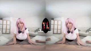 VRLatina - Curvy Blondie Fesser Anime Style Sex in VR