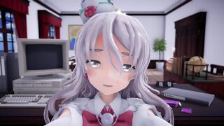 I had Paula serve me in the office POV - Sex MMD