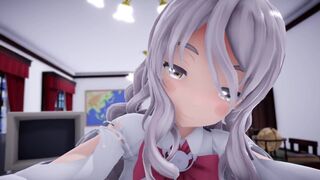 I had Paula serve me in the office POV - Sex MMD