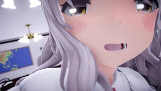 I had Paula serve me in the office POV - Sex MMD