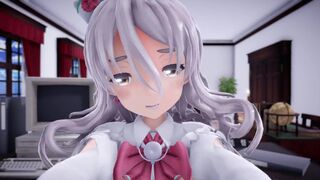 I had Paula serve me in the office POV - Sex MMD