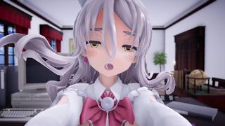 I had Paula serve me in the office POV - Sex MMD