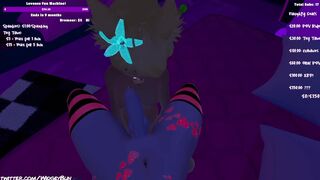 Trans Fox Girl Gets Filled With Lamb Sauce On Stream In VRchat