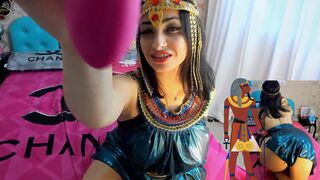 Cosplay Girl Cleopatra Hot Cumming Hot With Lush Naughty Having Orgasm