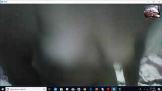 Hot Skype friend masturbating with me while her husband d ..