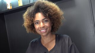 Czech Streets - Black sexy hairdresser