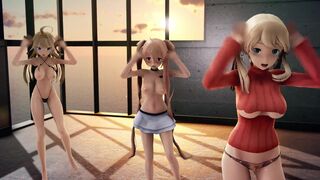 mmd r18 HMKJ Printz Murasame Kongo 3d hentai