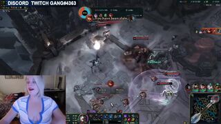 Twitch Streamer Mom that plays League of Legends flash her Boobs On Stream #105