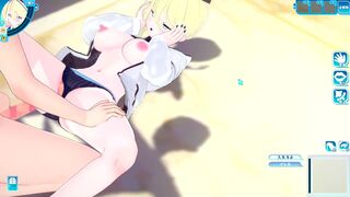 【コイカツ！ サンシャイン エクステンション】新性格「ボクっ娘」な金髪爆乳美女 3DCG巨乳エロゲーアニメ動画[Hentai Game Koikatsu! Sunshine Extension