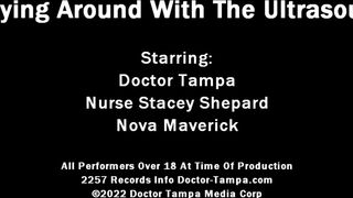 9 Month Pregnant Nurse Nova Maverick Let Doctor Tampa & Nurse Stacy Shepard Play Around With Ultraso