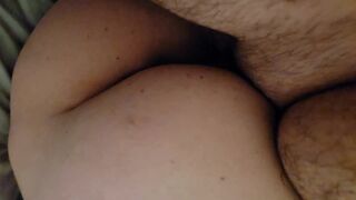 Pregnant wife morning quickie creampie