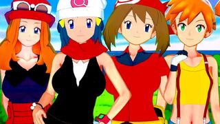 POKEMON TRAINERS HENTAI COMPILATION #1 (Misty, May, Dawn, Serena)