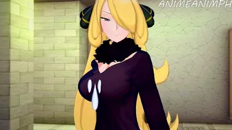 Cynthia Gives You The Price Of Winning The Pokemon League - Anime Hentai