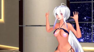 【MMD】Haku-san - Angel Rhythm【R-18】