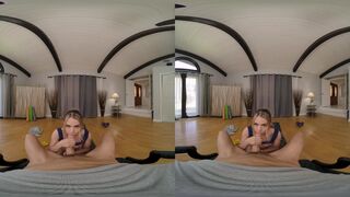 Lustful Blonde Summer Vixen Working On Your Endurance VR Porn