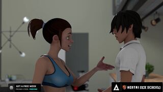 Hentai Sex School - My Hot Hentai Stepsis Taught Me A Few New Moves!
