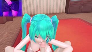 Miku Creampie And Blowjob POV