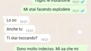 Chat erotica con la porca di mia moglie - 2 Parte Dialoghi italiani