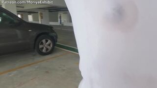 Teaser - Washing Car in Risky White Transparent Clothing - Moriya Exhibit