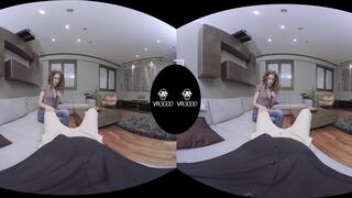 Horny Couple Fucks Babysitter In VR
