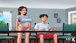 SummertimeSaga - Pregnant caresses her breasts E3 #77