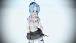 【MMD】Unfinished version of comparative water model Kogamine【R-18】