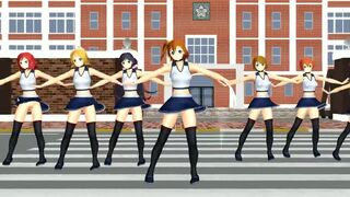 【MMD】LoveLive! Shake It with a rugged skirt!【R-18】
