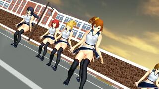 【MMD】LoveLive! Shake It with a rugged skirt!【R-18】