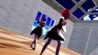 【MMD】Rem & Rum - Melancholic 【R-18】