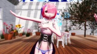 【MMD】Rem & Rum - Melancholic 【R-18】