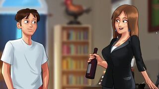 Summertime Saga - school teacher invited home - All Sex Scenes Only