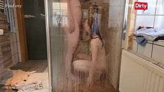 FinaFoxy Lost Track Of Time While In The Shower Forgot That Her Stepdad Is About To Get Ready