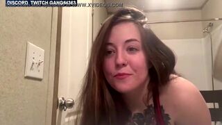 Chubby Twitch Girls Takes off all clothes Flashing Boobs & Pussy #132
