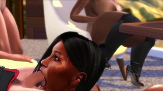 Donkey booty Dia blows cock HD