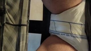 Wetting my Diaper on a workout Bench