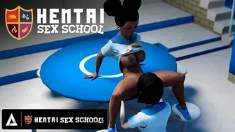 Adult Time - HENTAI SEX UNIVERSITY - Horny Hentai Students Practice Lesbian Sex With Each Other