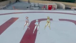mmd r18 Metallic Zelda Trio Wiggle Wiggle 3d hentai fap hero