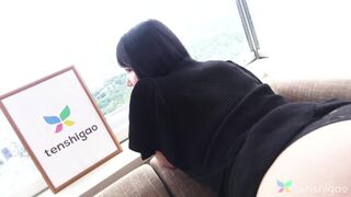 Aina Nanjyo has huge tits and a juicy ass, watch her first time as amateur Japanese porn model pt2